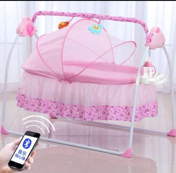 Smart Care Baby Cradle /Bed 4 in 1 with remote Control and Accessories