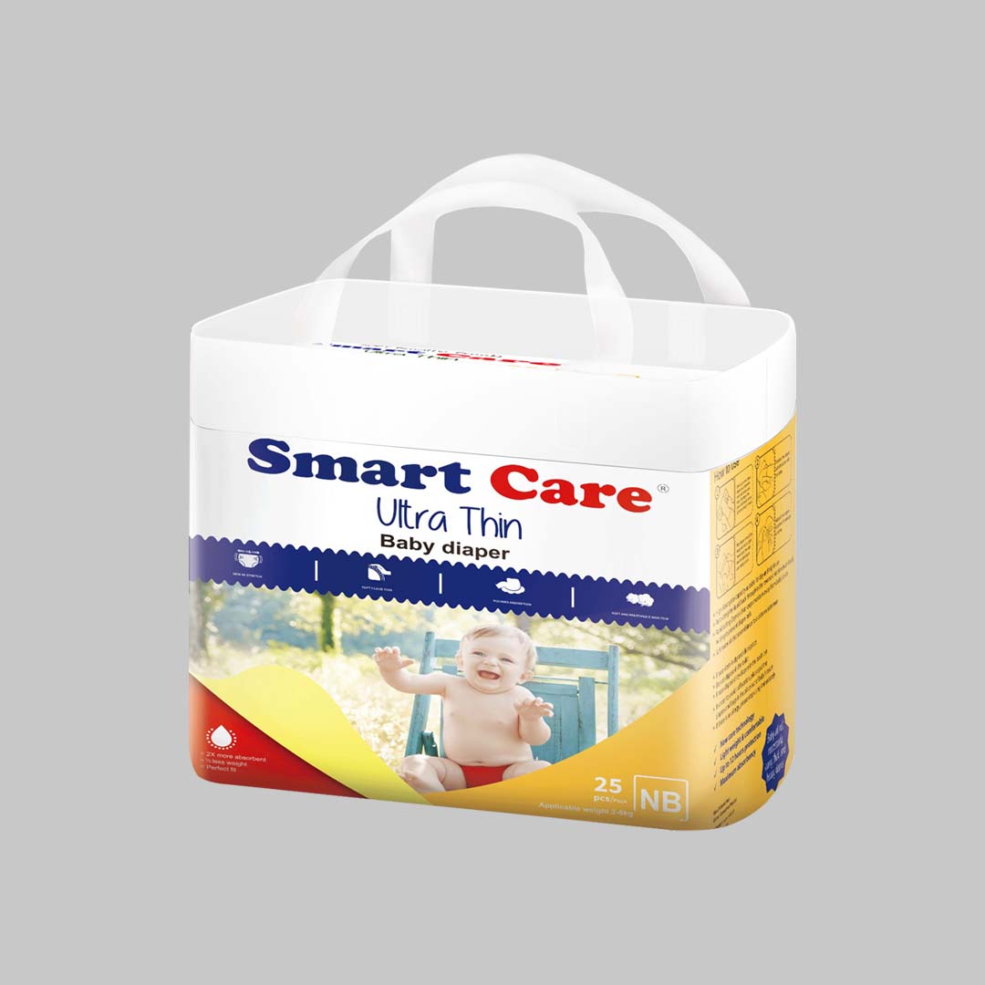 Smartcare Ultra Thin Baby Belt Diaper- (Newborn 25pcs)