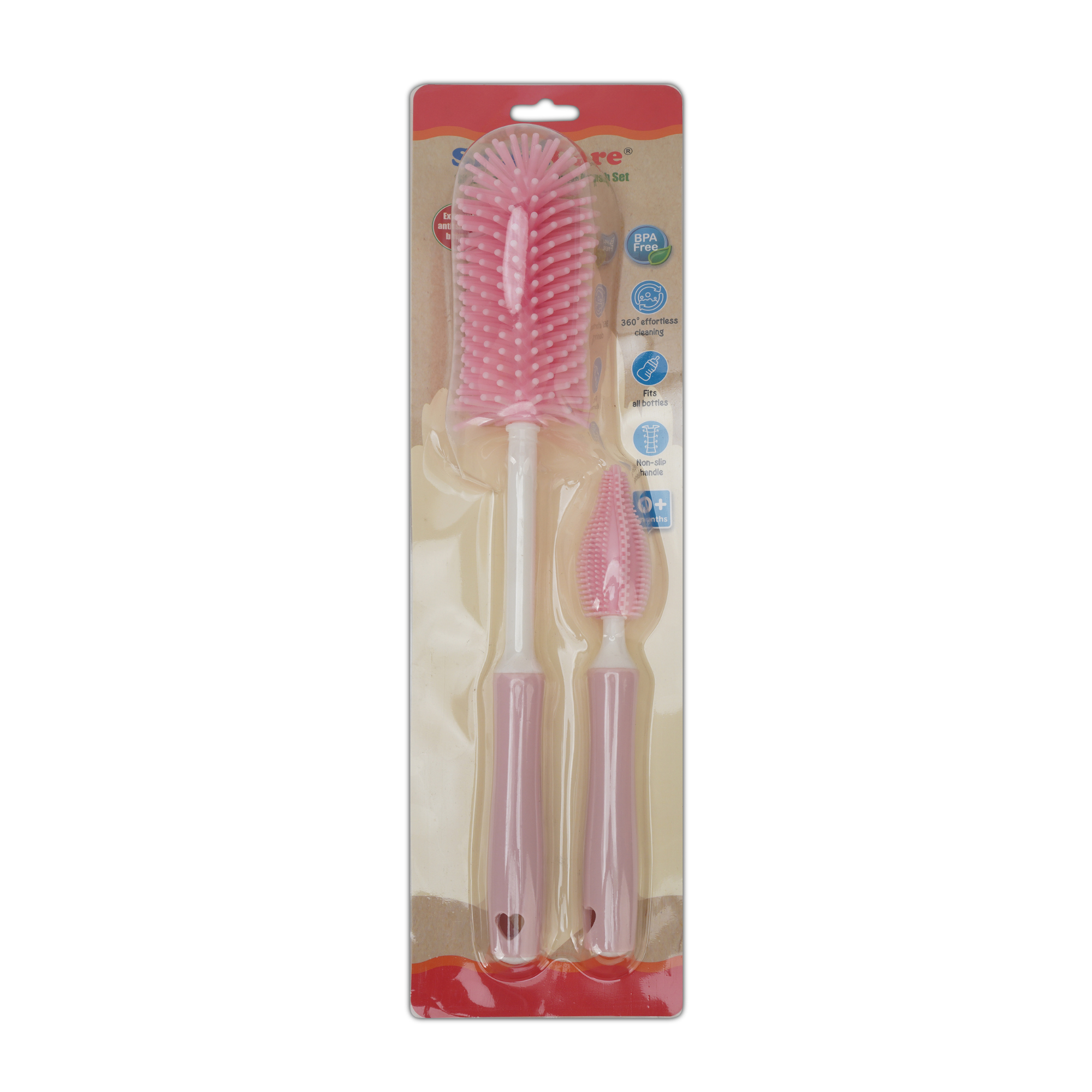 SmartCare - Silicone Bottle Brush Set for Baby
