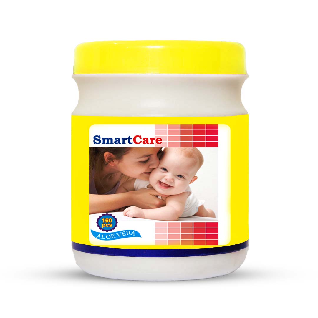 Smart Care Wet Wipes with Tube (160 PCs)