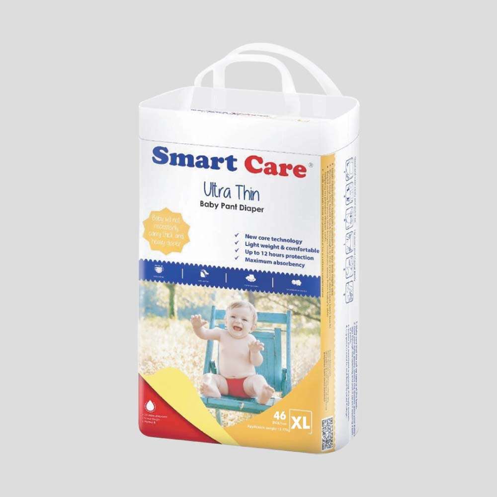 Smart Care Baby Diaper Ultra-Thin (Pant System) - Extra Large 46 PCs