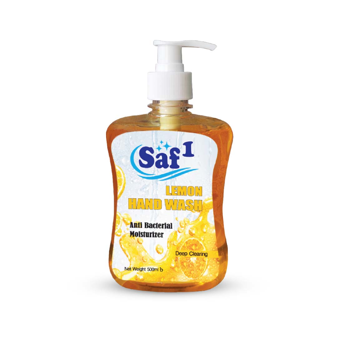 Saf1 Anti-Bacterial Lemon Hand Wash (500ml)