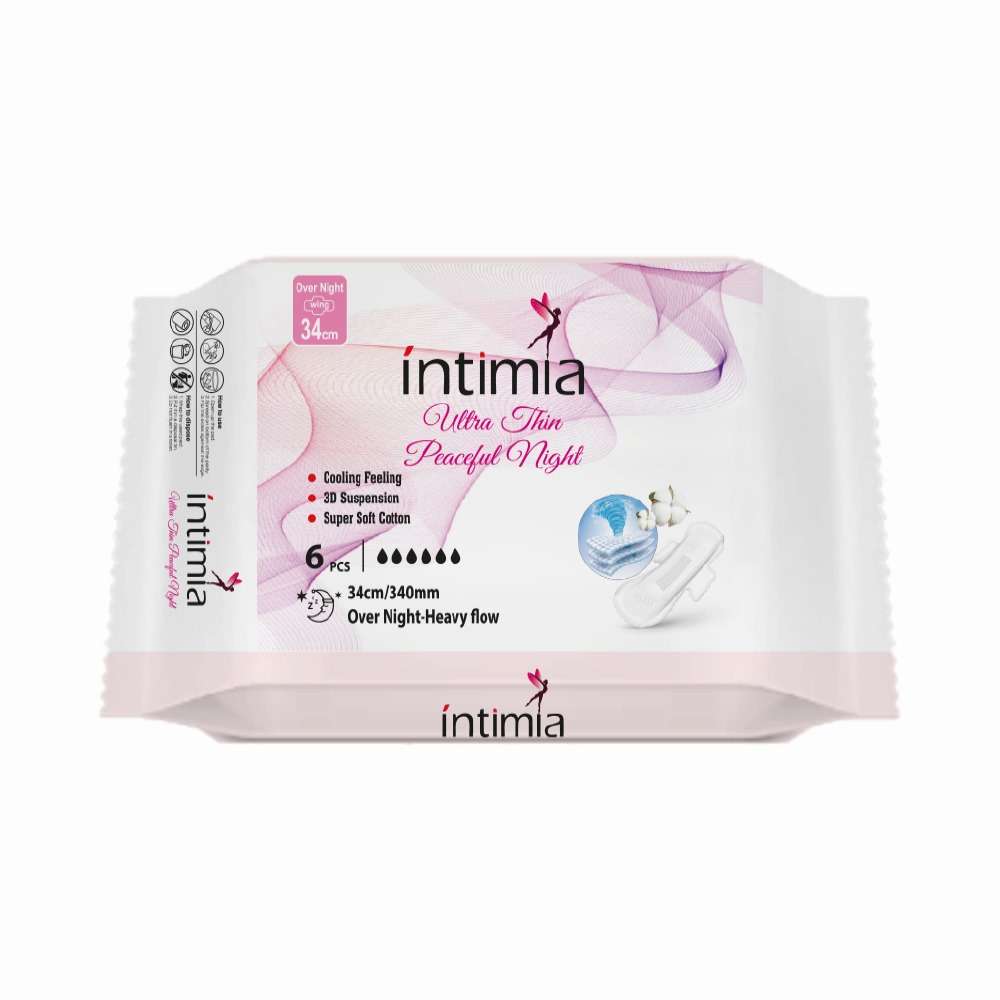 Intimia Sanitary Napkin Peaceful Night (Heavy Flow)-6pcs-XL  (340 MM )