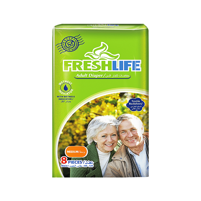 Fresh Life Adult Diaper - Medium (8pcs)