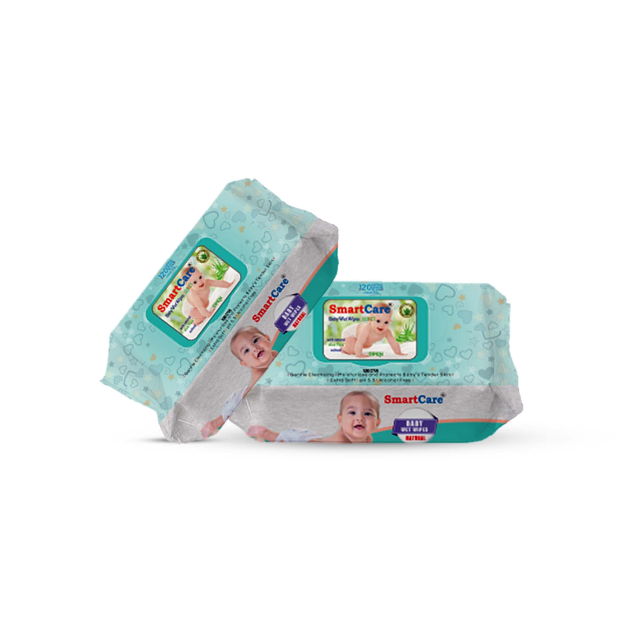 Smart Care Wet Wipes with Flip top (120pcs)